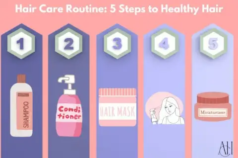 Hair care routine steps