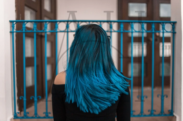 Dye your hair blue